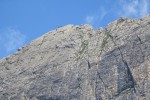 Arrivée d'une cordée au sommet de la Pierra Menta