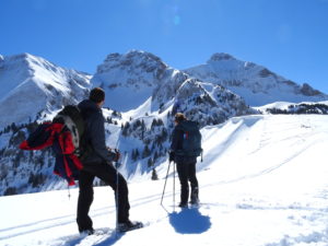 De GàD Pte de Balafrasse Pte Blanche Jallouvre, plus bas cornichée l'Arête de Chevry