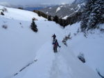Raquette façon " course d'arête " ! ?